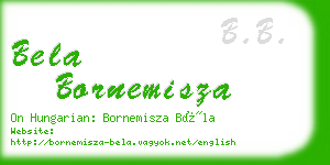 bela bornemisza business card